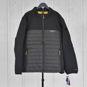 London Fog Ridgewood Mix Media Midweight Jacket Olive Size XXL NEW